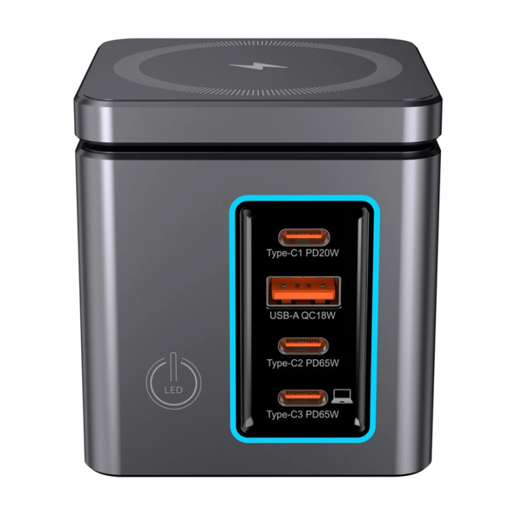 Blitzwolf BW-i113 GaN Caricatore da rete 105W, 1xUSB-A, 3xUSB-C