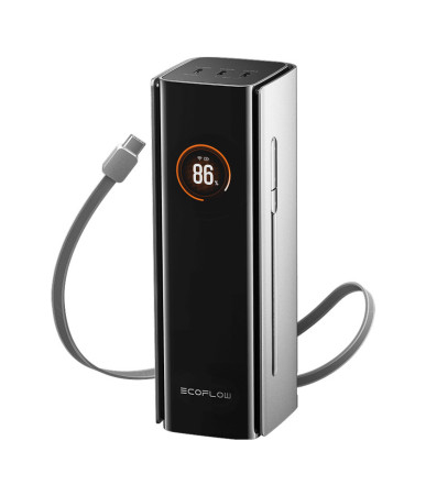 EcoFlow RAPID Pro Power Bank 27650mAh 300W con Cavo Integrato 140W