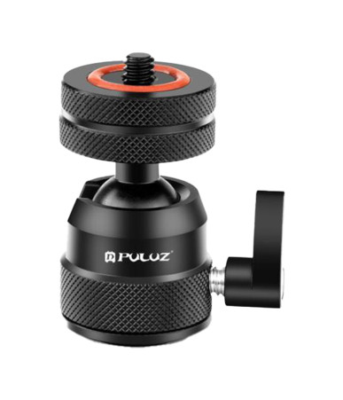 PULUZ Adattatore Testa Sferica Multifunzione Nero