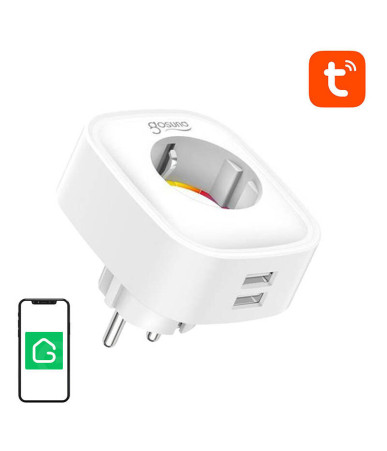 Smart plug WiFi Gosund SP112 2xUSB, 16A, Tuya