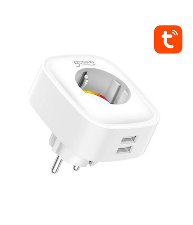 Gosund SP112 Smart Plug WiFi 2xUSB 16A Tuya Bianco