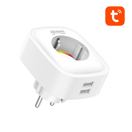 Gosund SP112 Smart Plug WiFi 2xUSB 16A Tuya Bianco