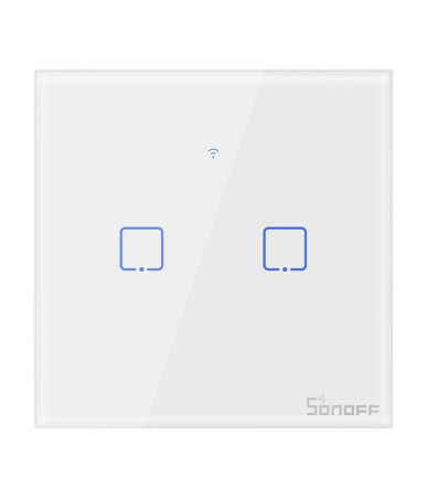 Sonoff T0 EU TX 2-channel Bianco Interruttore Smart WiFi