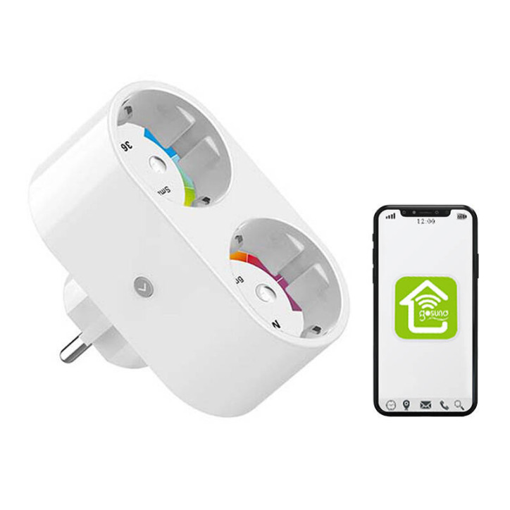 Gosund SP211 Dual Smart Plug WiFi Tuya 3500W Gosund SP211 Dual Smart Plug WiFi Tuya 3500W
