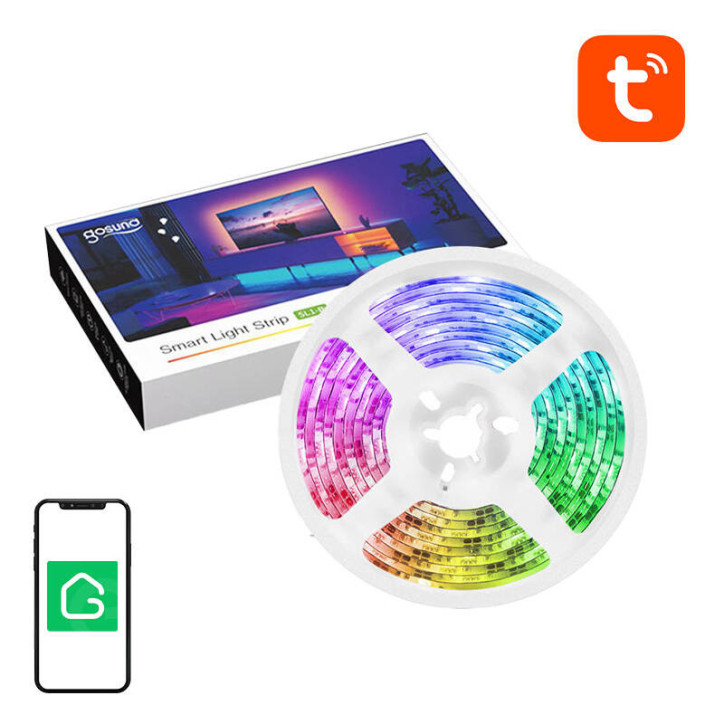 Striscia LED RGB WiFi Smart Gosund SL1 (2,8m), Tuya