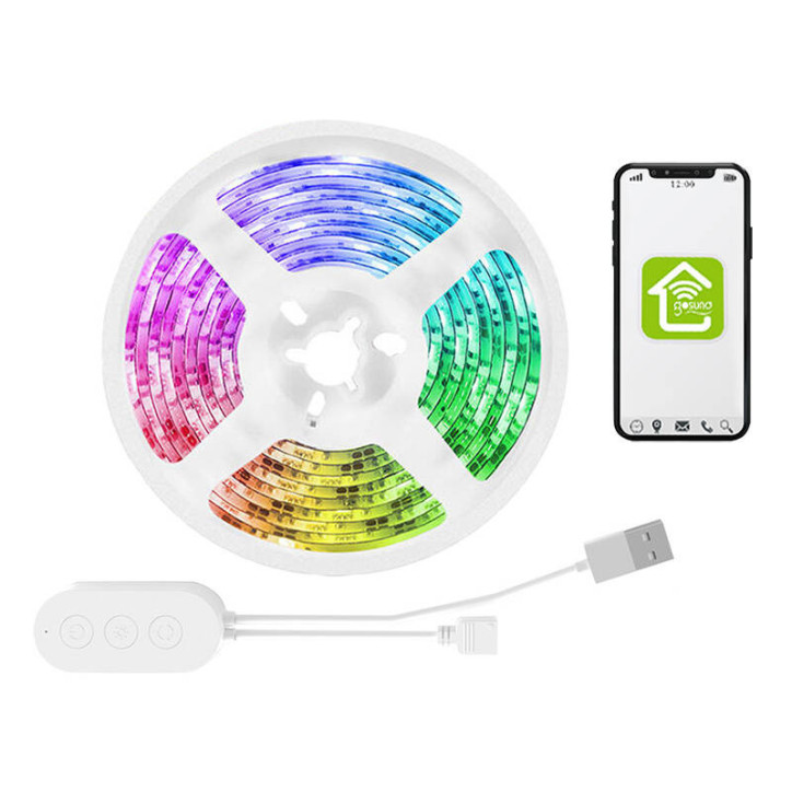 Striscia LED RGB WiFi Smart Gosund SL1 (2,8m), Tuya