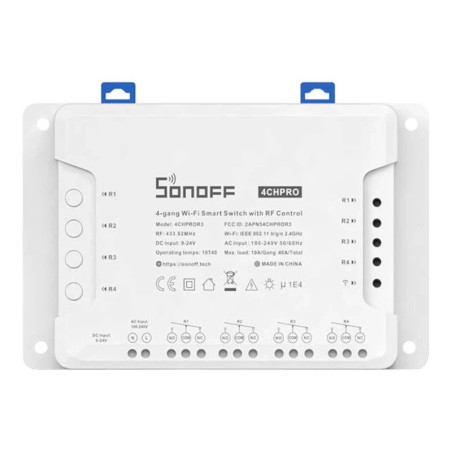 Sonoff 4CHPROR3 Smart Switch WiFi 4 Canali RF 433MHz
