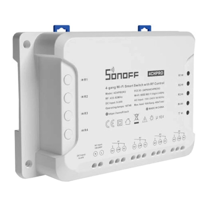 Sonoff 4CHPROR3 Smart Switch WiFi 4 Canali RF 433MHz