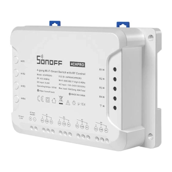 Sonoff 4CHPROR3 Smart Switch WiFi 4 Canali RF 433MHz
