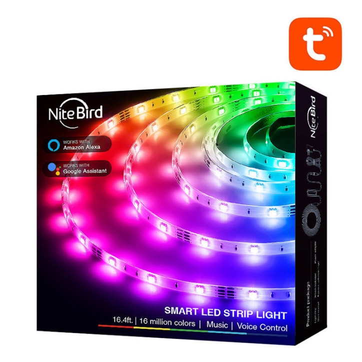Striscia LED RGB WiFi Smart NiteBird SL3 (2x5m), Tuya