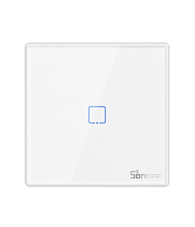 Interruttore a Parete Wireless Sonoff T2EU1C-RF 433MHz (1 Canale)