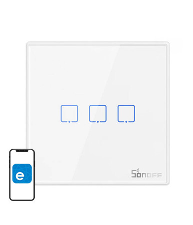Interruttore Smart Wireless Sonoff T2EU3C-RF 433MHz (3 canali)