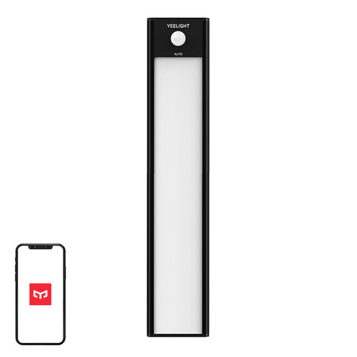 Yeelight Luce Armadio LED 20cm 2700K con Sensore di Movimento Nero