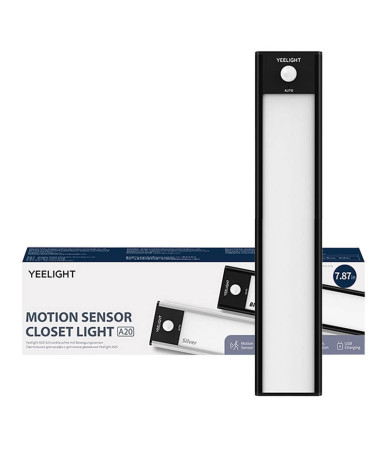 Yeelight Luce Armadio LED 20cm 2700K con Sensore di Movimento Nero