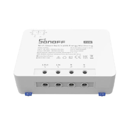 Sonoff POW R3 Interruttore Smart WiFi con Misurazione Consumi 25A Bianco
