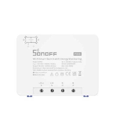 Sonoff POW R3 Interruttore Smart WiFi con Misurazione Consumi 25A Bianco
