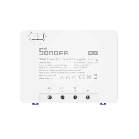 Sonoff POW R3 Interruttore Smart WiFi con Misurazione Consumi 25A Bianco