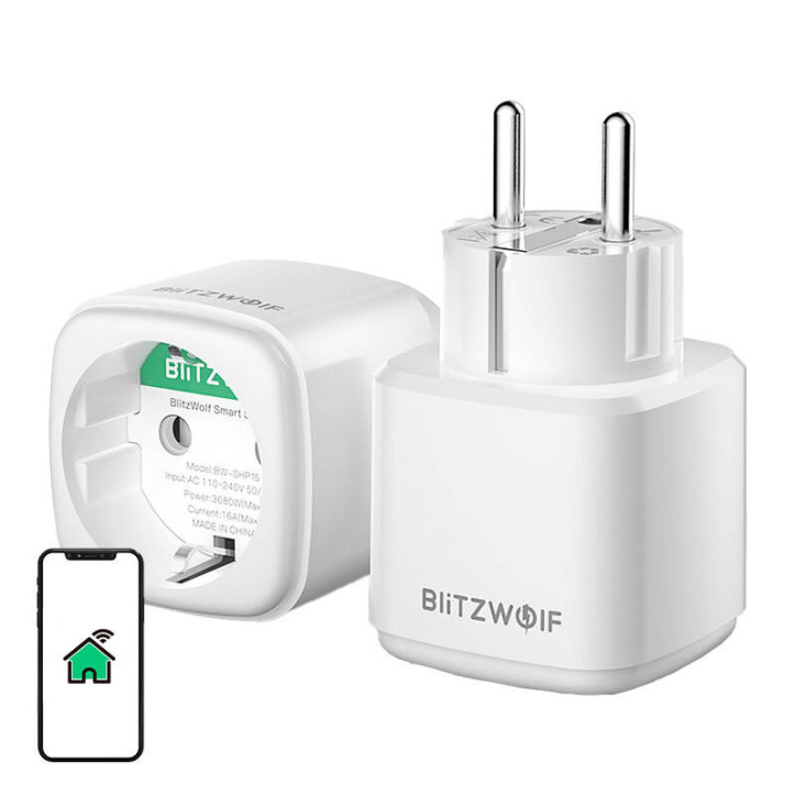 Blitzwolf BW-SHP15 Smart Socket ZigBee 3680W Bianco