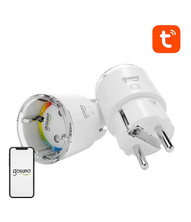 Gosund EP2 WiFi Smart Socket 10A Tuya 2 Pezzi Bianco