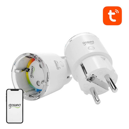 Gosund EP2 WiFi Smart Socket 10A Tuya 2 Pezzi Bianco