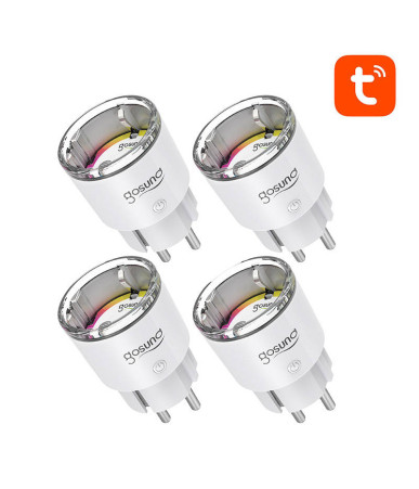 Gosund EP2 WiFi smart socket, 4 pezzi, 10A Tuya
