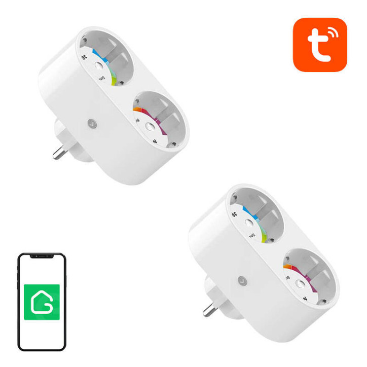Gosund SP211 Dual WiFi Smart Socket 3500W Bianco (2 Pezzi) Gosund SP211 Dual WiFi Smart Socket 3500W Bianco (2 Pezzi)