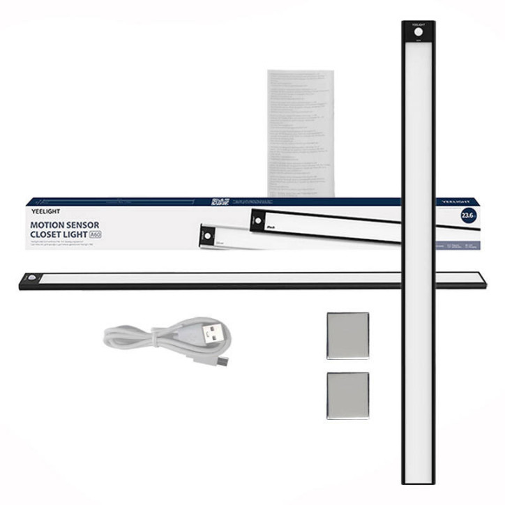 Yeelight Luce Armadio Sensore 60cm Nero 4000K Yeelight Luce Armadio Sensore 60cm Nero 4000K