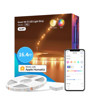 Meross MSL320 Striscia LED WiFi RGBWW 5 metri HomeKit