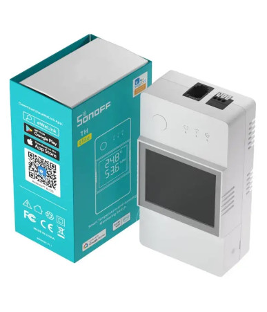 Smart WiFi temperature and humidity monitoring switch Sonoff THR316D TH Elite