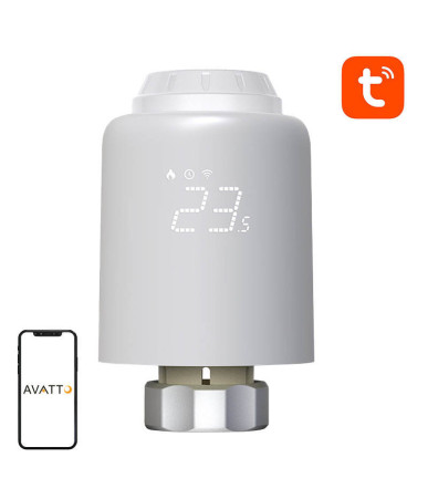 Valvola Termostatica Intelligente per Radiatore Avatto TRV07 Zigbee 3.0 TUYA