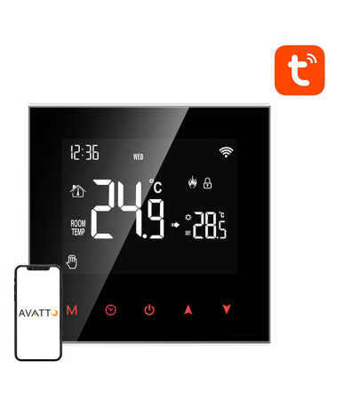 Avatto WT100-WH-3A Termostato Intelligente Acqua 3A Wi-Fi TUYA