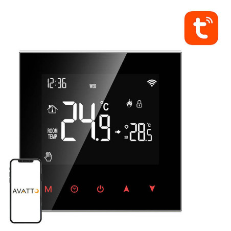 Avatto WT100-WH-3A Termostato Intelligente Acqua 3A Wi-Fi TUYA