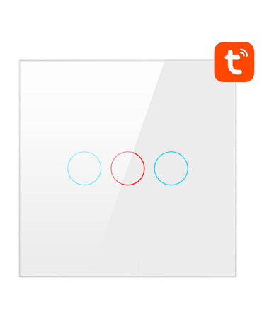 Interruttore Luce Smart WiFi Avatto TS02-EU-W3 3 Way TUYA Bianco