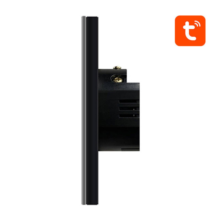 Interruttore Smart ZigBee Avatto ZTS02-EU-B2 2 Way TUYA Nero