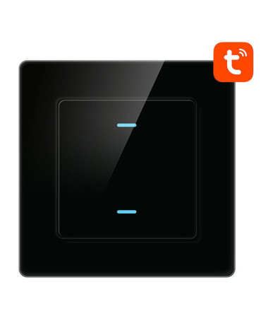 Smart Light Switch WiFi Avatto N-TS10-B2 2 Way TUYA (black)