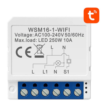 Modulo Smart Switch WiFi Avatto WSM16-W1 TUYA