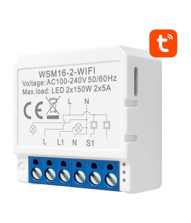 Smart Switch Module WiFi Avatto WSM16-W2 TUYA