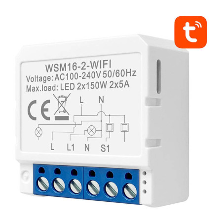 Modulo Smart Switch WiFi Avatto WSM16-W2 TUYA