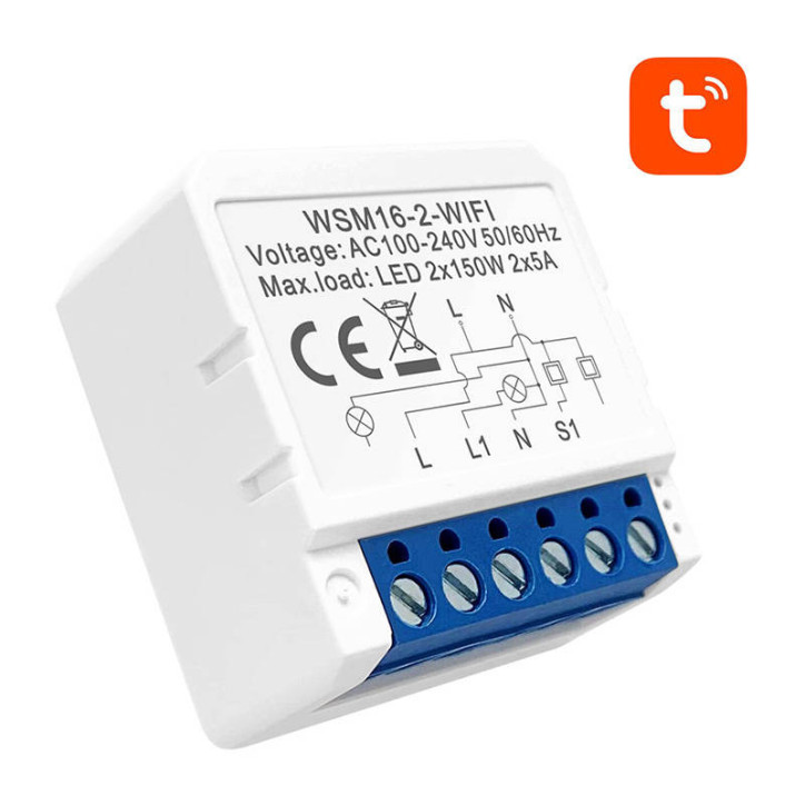 Modulo Smart Switch WiFi Avatto WSM16-W2 TUYA