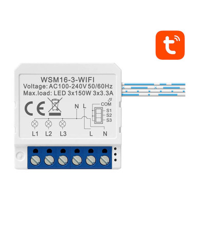 Modulo Smart Switch WiFi Avatto WSM16-W3 TUYA