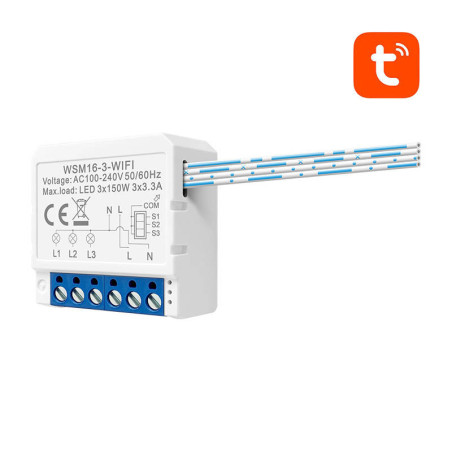 Avatto WSM16-W3 Modulo Interruttore Smart WiFi TUYA 3 Canali