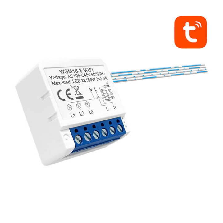 Avatto WSM16-W3 Modulo Interruttore Smart WiFi TUYA 3 Canali