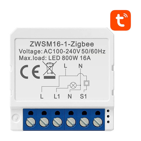 Modulo Smart Switch ZigBee Avatto ZWSM16-W1 TUYA