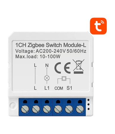 Smart Switch Module ZigBee Avatto LZWSM16-W1 No Neutral TUYA