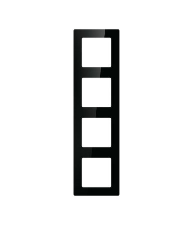 Quadruple frame socket Avatto N-TS10-Frame-B4 (black)